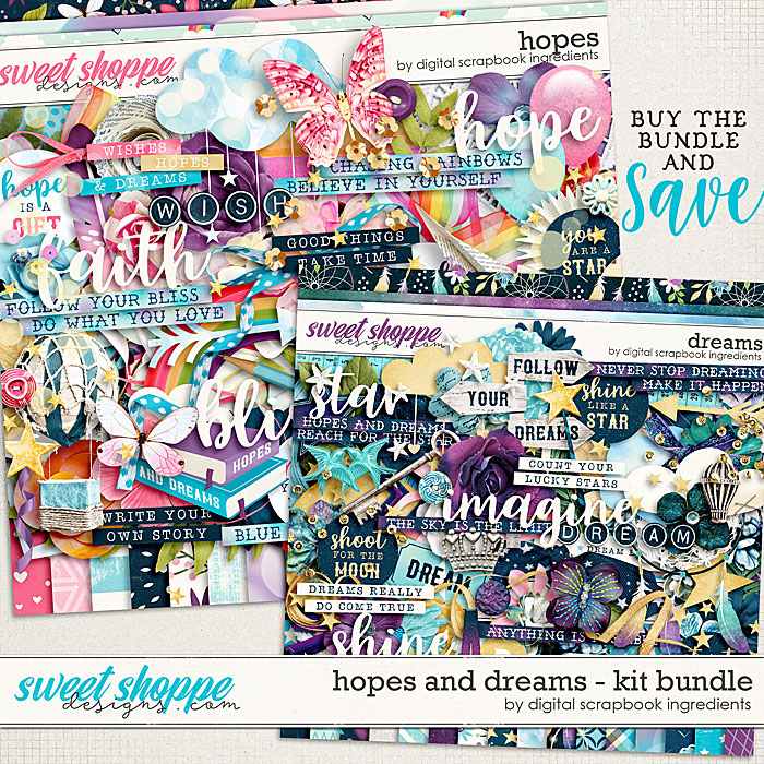 Hopes & Dreams Kit Bundle by Digital Scrapbook Ingredients