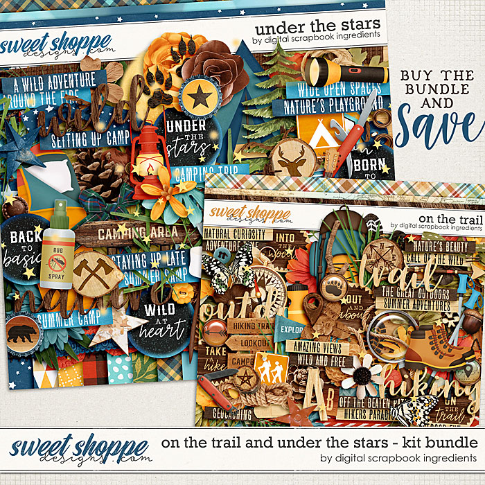 On The Trail & Under The Stars Kit Bundle by Digital Scrapbook Ingredients