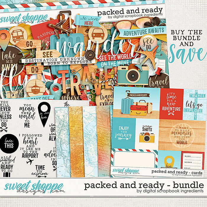 Packed And Ready Bundle by Digital Scrapbook Ingredients