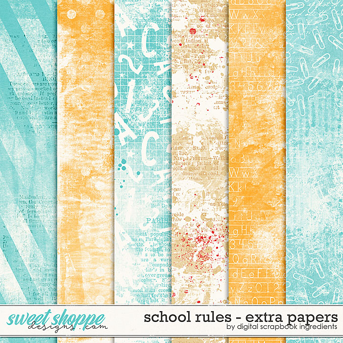 School Rules | Extra Papers by Digital Scrapbook Ingredients