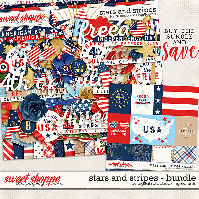 Stars And Stripes Bundle by Digital Scrapbook Ingredients