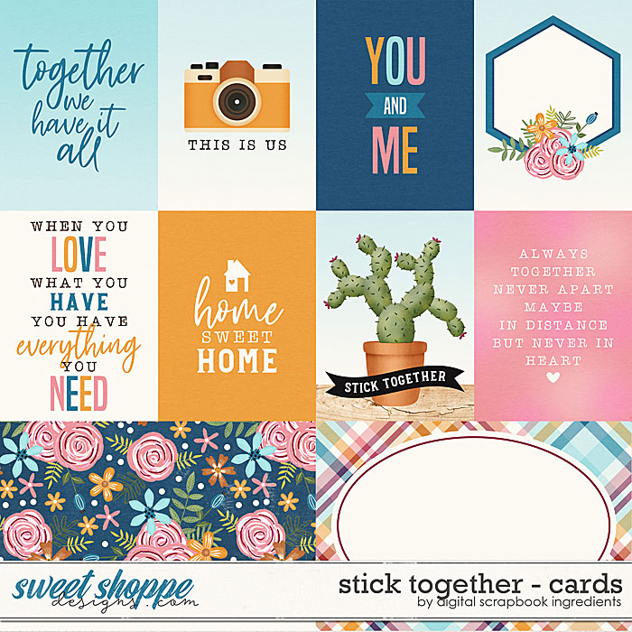 Stick Together | Cards by Digital Scrapbook Ingredients