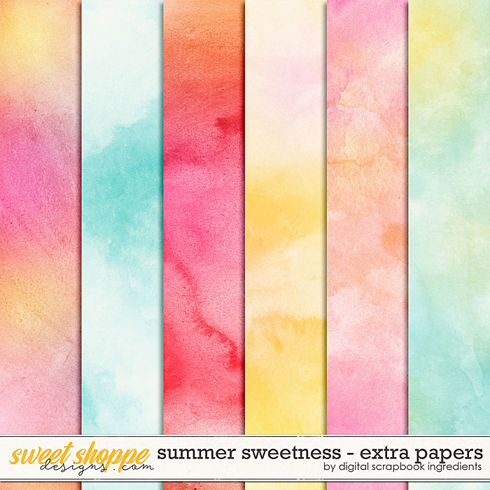 Summer Sweetness | Extra Papers by Digital Scrapbook Ingredients