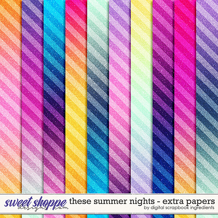 These Summer Nights | Extra Papers by Digital Scrapbook Ingredients These Summer Nights | Extra Papers by Digital Scrapbook Ingredients
