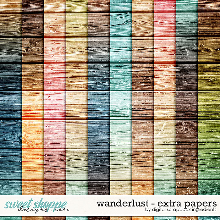 Wanderlust | Extra Papers by Digital Scrapbook Ingredients