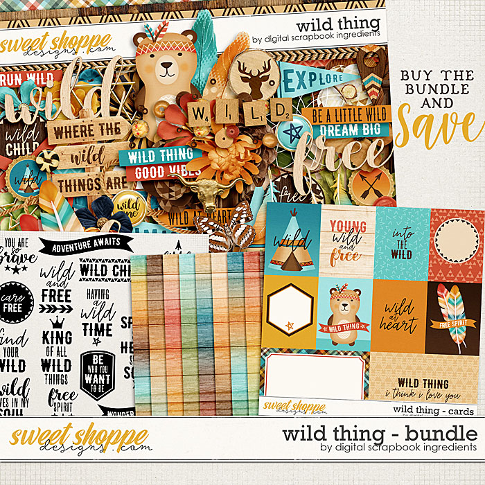 Wild Thing Bundle by Digital Scrapbook Ingredients