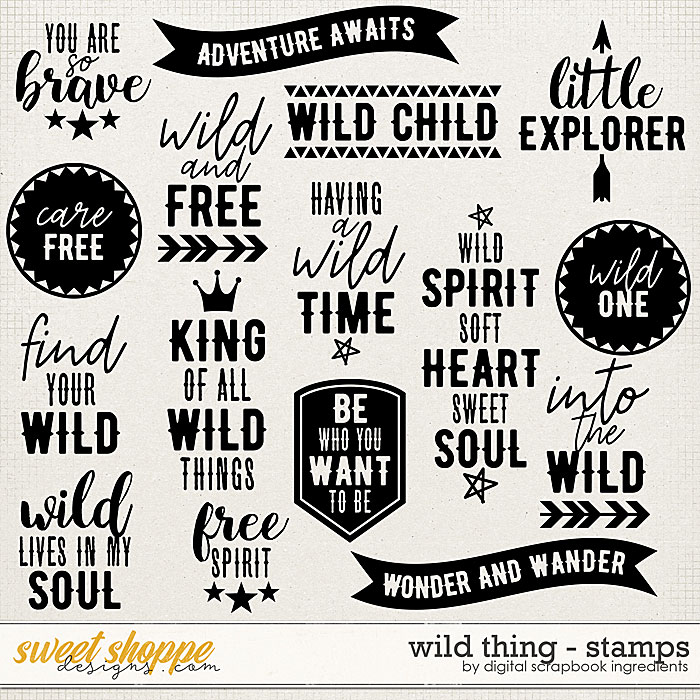 Wild Thing | Stamps by Digital Scrapbook Ingredients