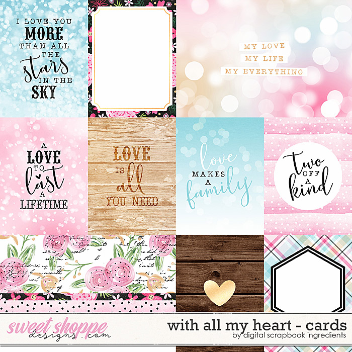 With All My Heart | Cards by Digital Scrapbook Ingredients With All My Heart | Cards by Digital Scrapbook Ingredients