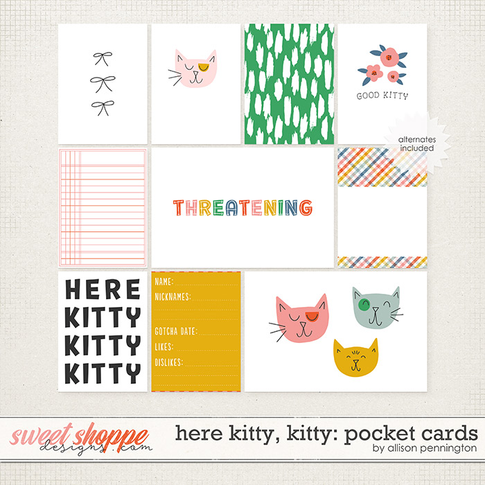 Here Kitty, Kitty: Pocket Cards by Allison Pennington