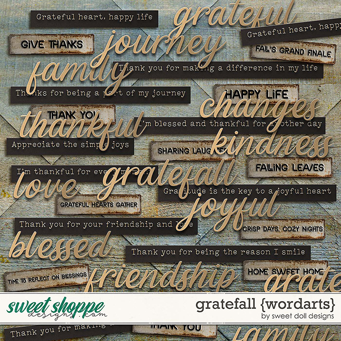 Gratefall {+wordarts} by Sweet Doll designs    