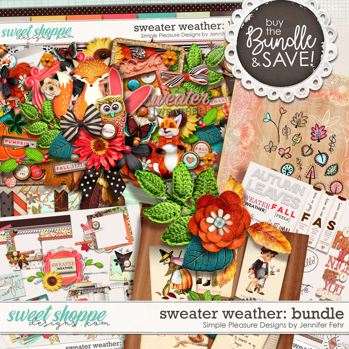 sweater weather bundle: Simple Pleasure Designs by Jennifer Fehr 