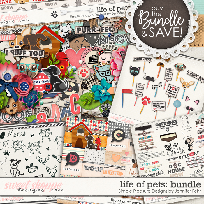 Life Of Pets Bundle:  Simple Pleasure Designs by Jennifer Fehr