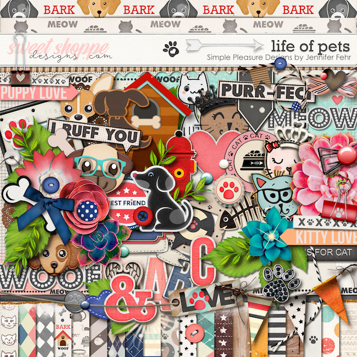 Life Of Pets Kit:  Simple Pleasure Designs by Jennifer Fehr