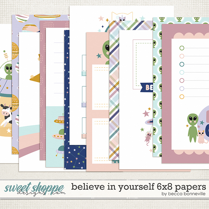 Believe in Yourself 6x8 Papers by Becca Bonneville