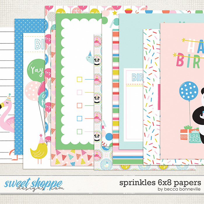 Sprinkles 6x8 Papers by Becca Bonneville