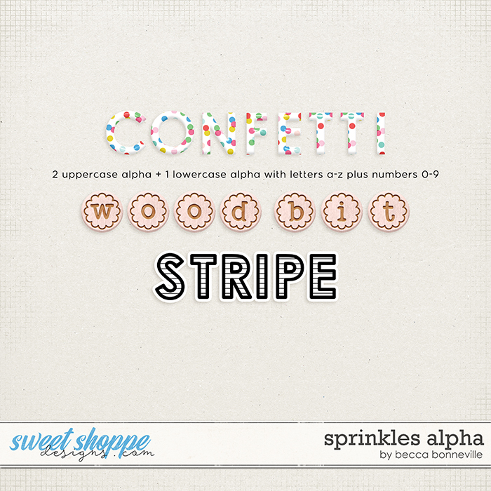 Sprinkles Alphabets by Becca Bonneville Sprinkles Alphabets by Becca Bonneville