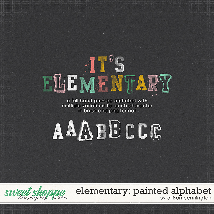Elementary: Painted Alphabet by Allison Pennington
