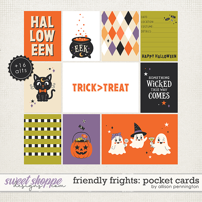 Friendly Frights: Pocket Cards by Allison Pennington
