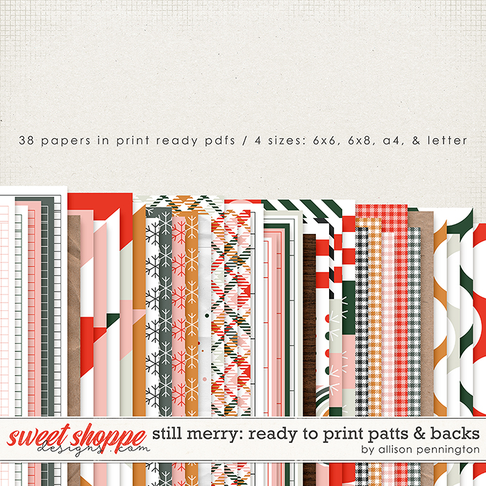 Still Merry: Ready to Print Patts & Backs by Allison Pennington