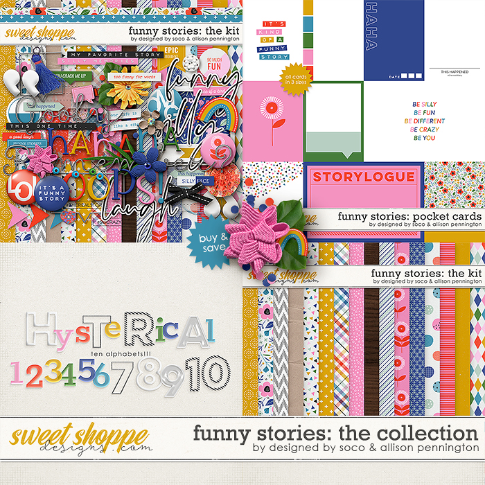 Funny Stories: The Collection by Allison Pennington and Designed by Soco