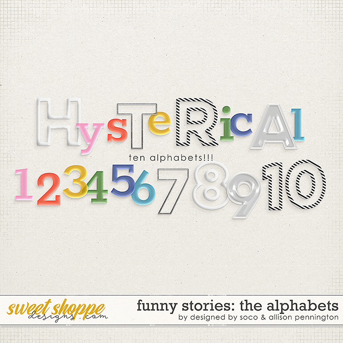 Funny Stories: The Alphabets by Allison Pennington and Designed by Soco