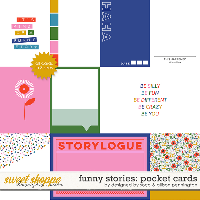 Funny Stories: Pocket Cards by Allison Pennington and Designed by Soco
