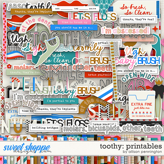 Toothy: Printables by Allison Pennington