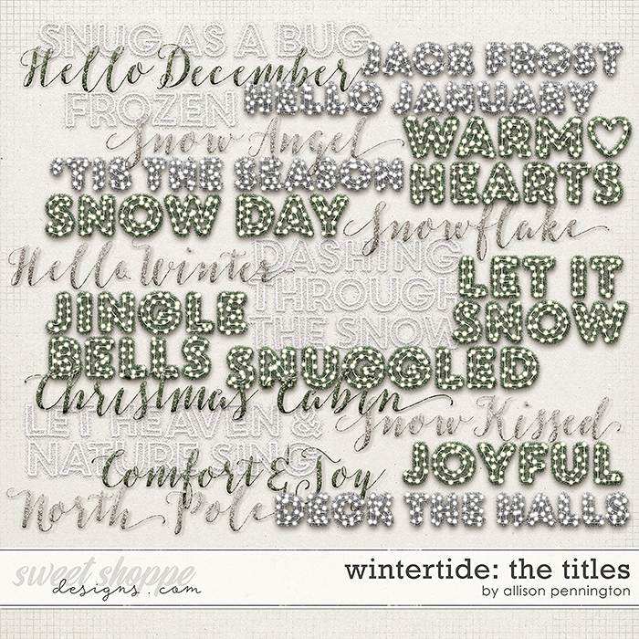 Wintertide: The Titles by Allison Pennington