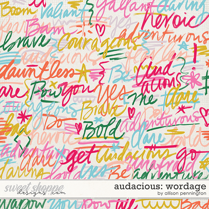 Audacious: Wordage by Allison Pennington Audacious: Wordage by Allison Pennington