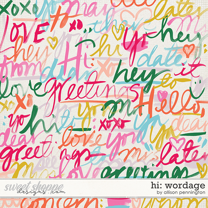 Hi: Wordage by Allison Pennington Hi: Wordage by Allison Pennington