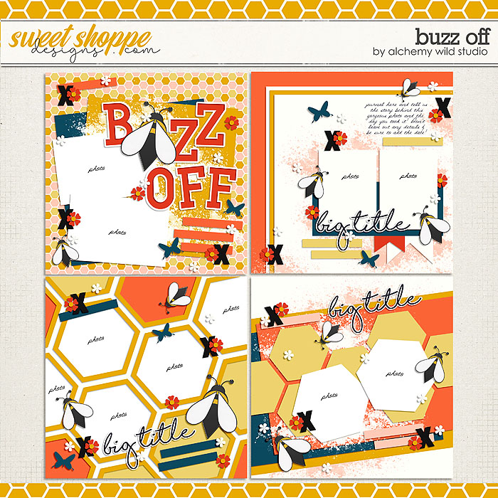 Buzz Off Layered Templates by Alchemy Wild Studio