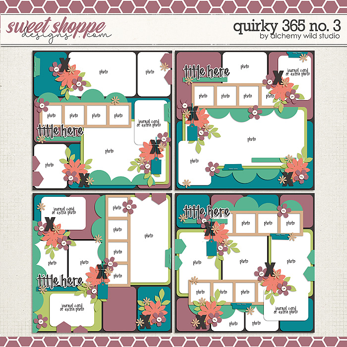 Quirky 365 No 3 Layered Templates by Amber