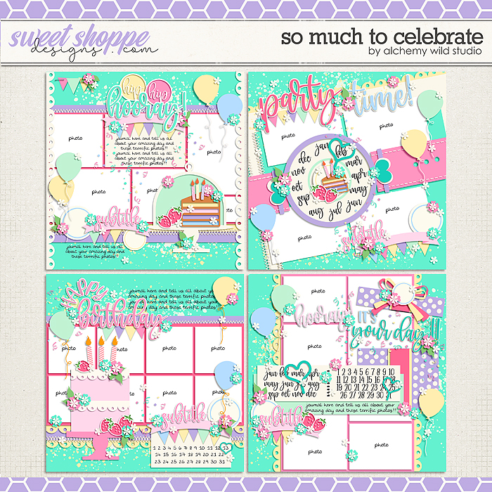 So Much To Celebrate Layered Templates by Amber