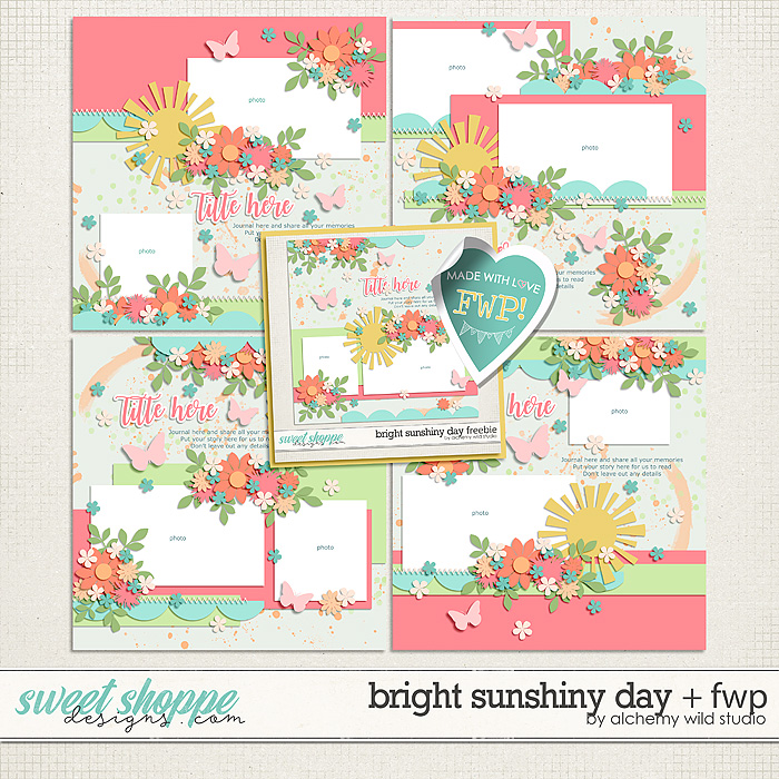 Bright Sunshiney Day Layered Templates by Alchemy Wild Studio