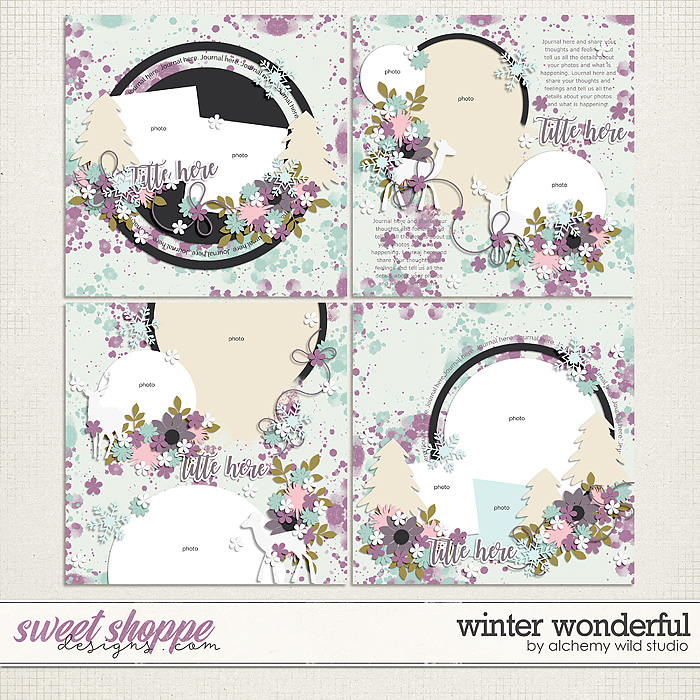 Winter Wonderful Layered Templates 
