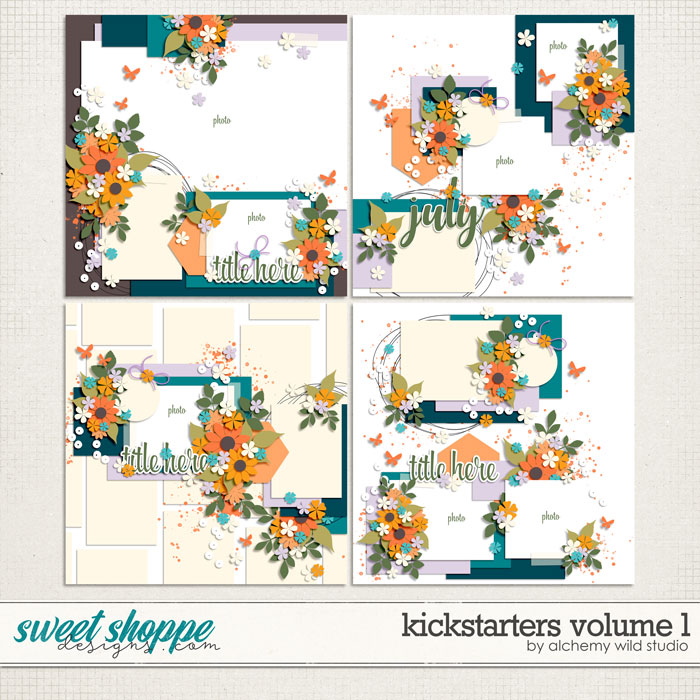 Kickstarters Volume 1 Layered Templates by Amber