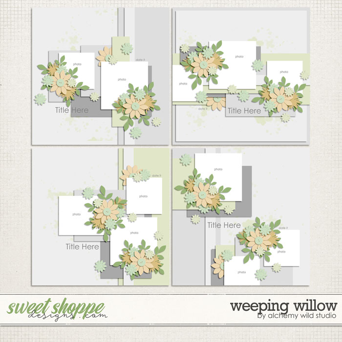 Weeping Willow Layered Templates by Alchemy Wild Studio