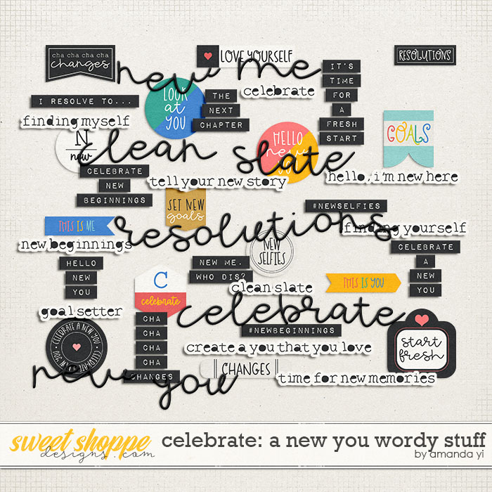 Celebrate: a new you wordy stuff by Amanda Yi