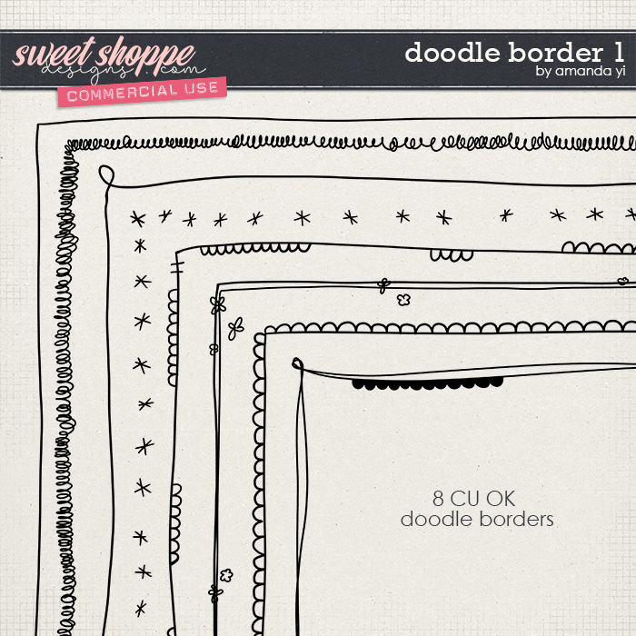 CU Doodle border 1 by Amanda Yi