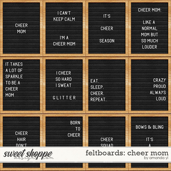 Feltboards: cheer mom by Amanda Yi Feltboards: cheer mom by Amanda Yi