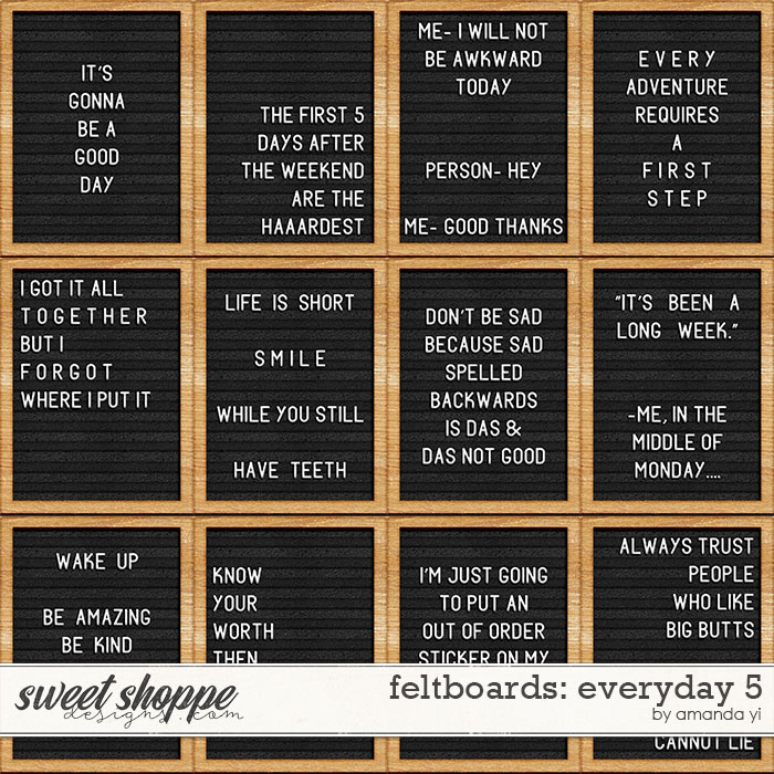 Feltboards: everyday 5 by Amanda Yi
