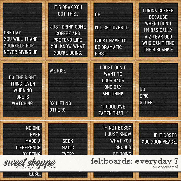 Feltboards: everyday 7 by Amanda Yi Feltboards: everyday 7 by Amanda Yi
