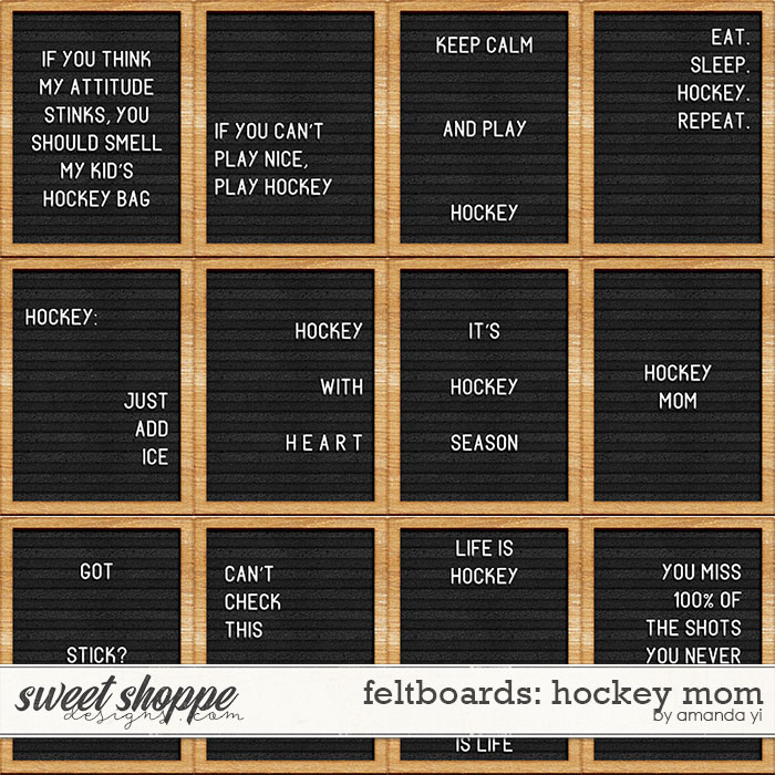 Feltboards: hockey mom by Amanda Yi