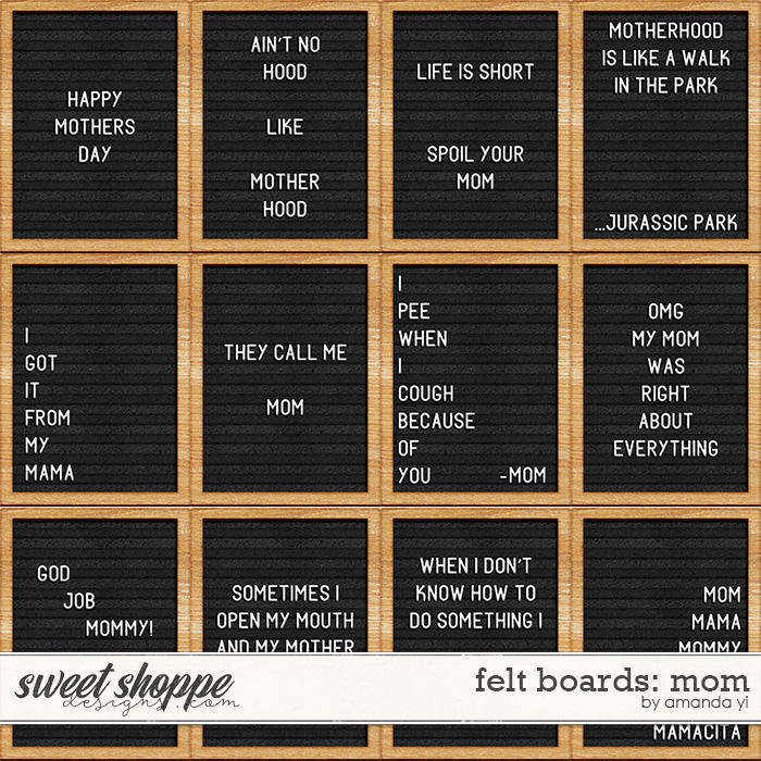 Felt Boards: Mom by Amanda Yi Felt Boards: Mom by Amanda Yi