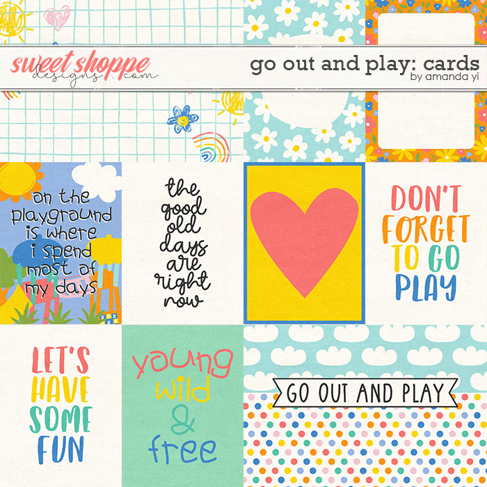 Go out and play: cards by Amanda Yi
