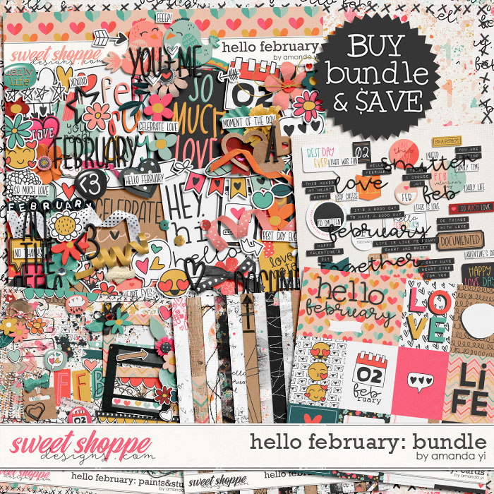 Hello February: bundle by Amanda Yi