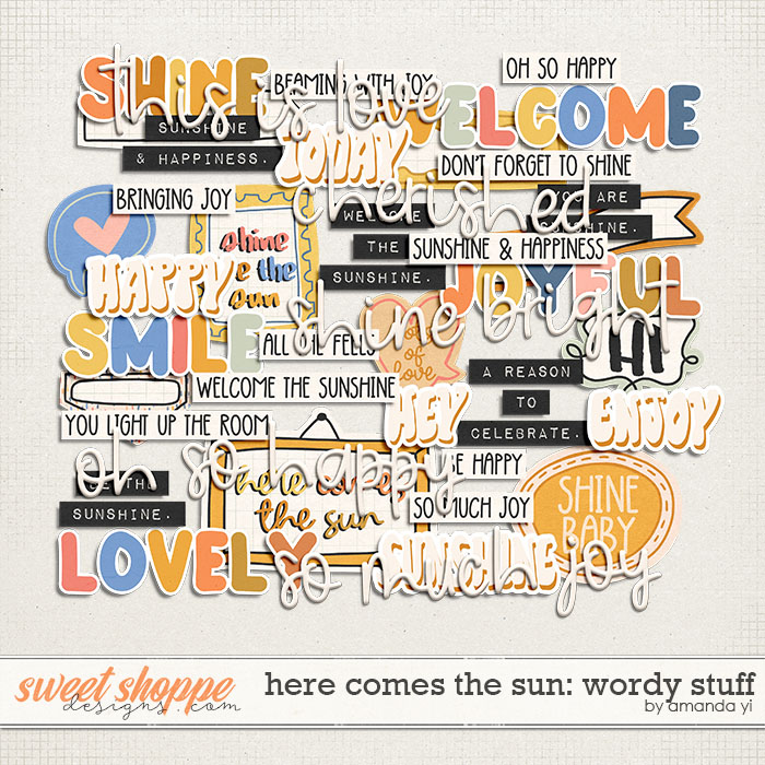 Here comes the sun: wordy stuff by Amanda Yi