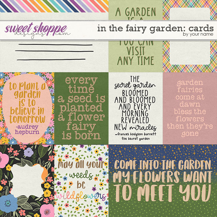 In the fairy garden: cards by Amanda Yi