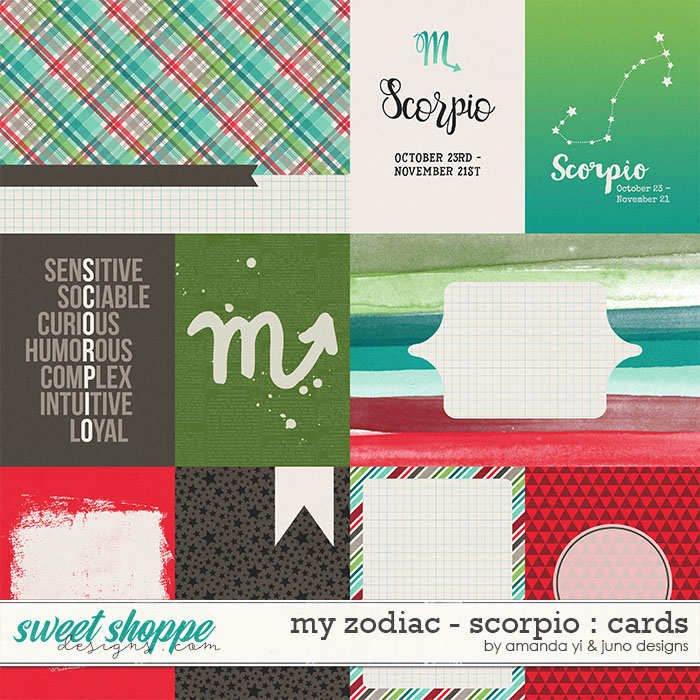 My Zodiac - Scorpio : Cards by Amanda Yi & Juno Designs My Zodiac - Scorpio : Cards by Amanda Yi & Juno Designs