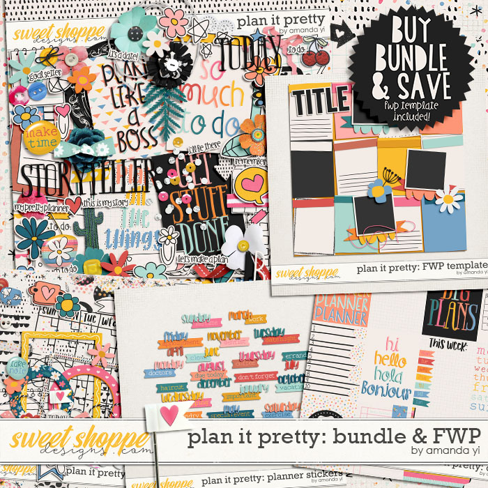 Plan it pretty: bundle & FWP template by Amanda Yi
